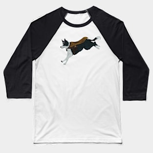 Border Collie as Fantasy Mage Baseball T-Shirt